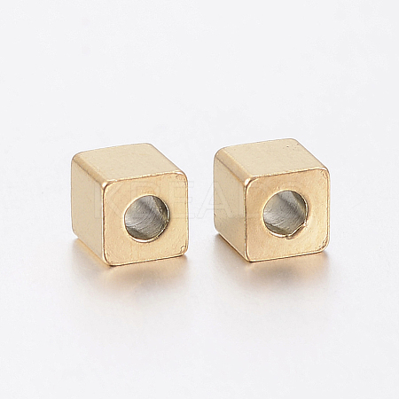 Ion Plating(IP) 304 Stainless Steel Beads STAS-F148-4x4-06G-1
