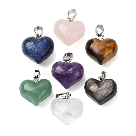 Natural Mixed Gemstone Pendants G-B188-04P-1