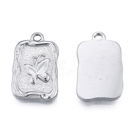 Non-Tarnish 304 Stainless Steel Pendants STAS-N098-204P-1