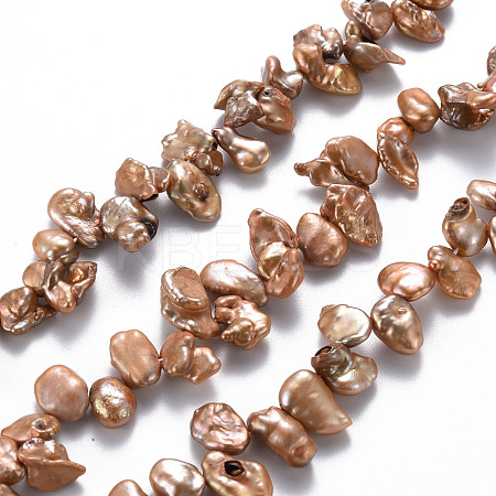 Natural Keshi Pearl Beads Strands PEAR-S021-178A-04-1