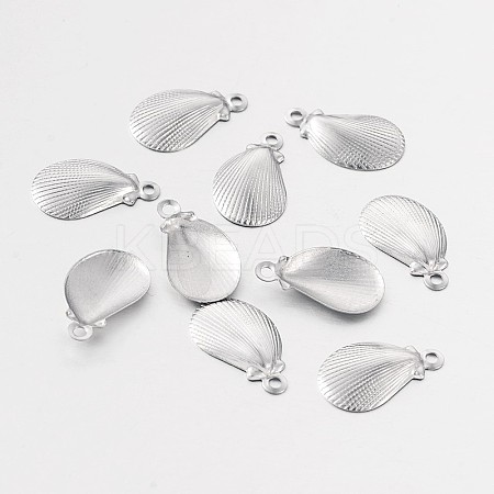 Shell 316 Surgical Stainless Steel Filigree Charms LS-X-STAS-M258-13-1