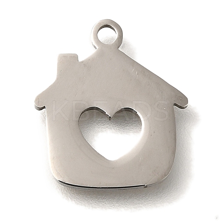 201 Stainless Steel Pendants STAS-R136-14P-1