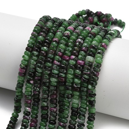 Natural Ruby in Zoisite Beads Strands G-Z110-B41-2x4mm-1