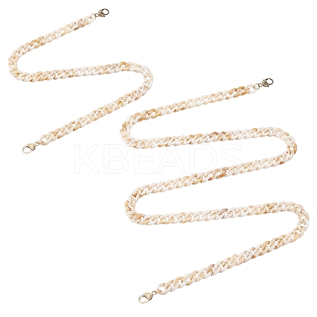 2 Pcs Acrylic Bag Strap Chains AJEW-WR0001-08-1