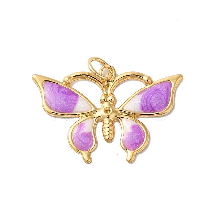 Rack Plating Brass Enamel Pendants KK-G504-04G-04-1