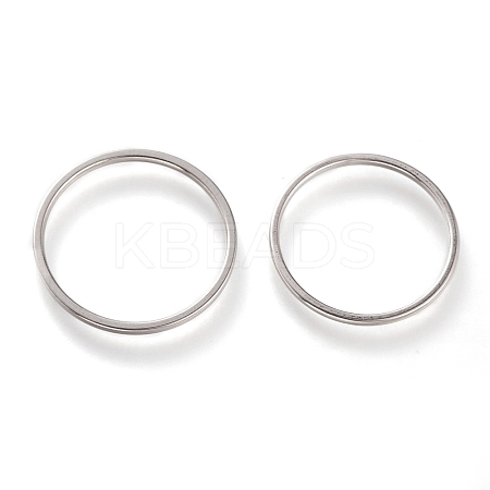Non-Tarnish 304 Stainless Steel Plain Band Rings LS-RJEW-B0006-7-02P-1