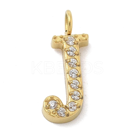 Ion Plating(IP) 304 Stainless Steel Micro Pave Cubic Zirconia Pendants STAS-Z107-03G-10-1