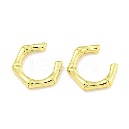 Brass Cuff Earrings EJEW-C104-058G-1