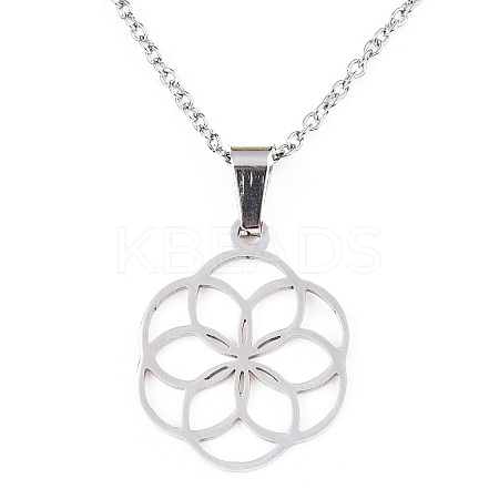 Non-Tarnish 201 Stainless Steel Pendant Necklaces LS-NJEW-S105-JN599-45-1-1