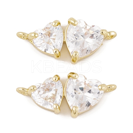 Brass Micro Pave Clear Cubic Zirconia Pendants LS-KK-L212-10G-1