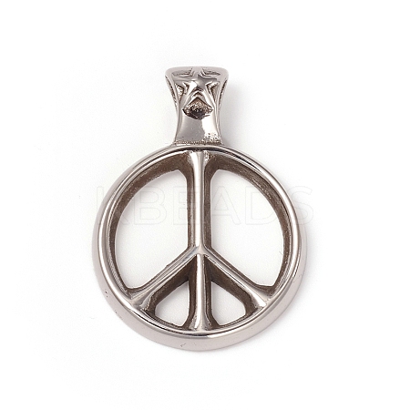 Non-Tarnish 304 Stainless Steel Pendants X-STAS-I132-08P-1