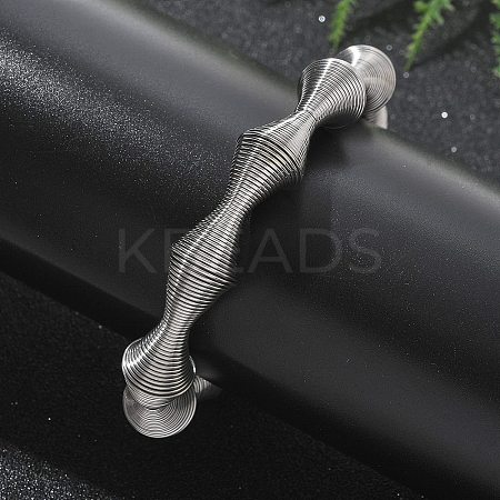 304 Stainless Steel Stretch Bangles for Women LS-BJEW-P315-02C-P-1