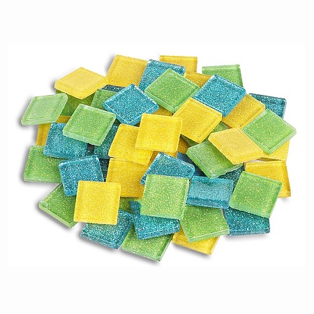 Square Transparent Glass Cabochons GLAA-TAC0007-18B-01-1