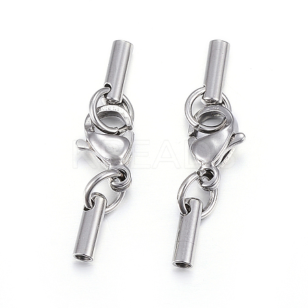 Tarnish Resistant 304 Stainless Steel Lobster Claw Clasps LS-STAS-P146-A09-1.4mm-1