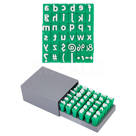 Plastic Lowercase Letter Clay Stamp Sets DIY-WH0750-114A-1