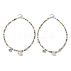 Natural Spiral Shell Pendant Necklaces NJEW-JN05179-4