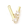 Brass Micro Pave Cubic Zirconia Pendants KK-M310-01G-22-1