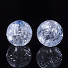Transparent Crackle Acrylic Beads X-CACR-N002-01-2