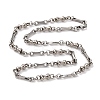 201 Stainless Steel Bone Link Chain Necklace NJEW-F222-22P-1