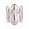 Adjustable 304 Stainless Steel Cuff Rings for Women RJEW-N052-10P-2
