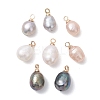 Natural Pearl Potato Charms PALLOY-JF04848-1