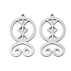 201 Stainless Steel Pendants STAS-I364-16P-1