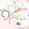 3Pcs 3 Colors Brass Cuban Link Chain Bracelet Making FIND-CJ0004-99-3