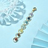 Chakra Natural & Synthetic Gemstone Pendant Decorations HJEW-TA00051-3