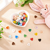 80Pcs 2-Hole Porcelain Buttons PORC-PJ0001-02E-5