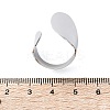Non-Tarnish 304 Stainless Steel Open Cuff Ring X-RJEW-Q775-01P-4