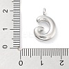 Rack Plating Brass Balloon Letter Pendants LS-KK-C050-01P-G-3
