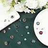 24 Sets 8 Style Alloy Buttons FIND-CP0001-85-4