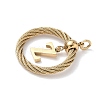 304 Stainless Steel Pendants STAS-D154-01Z-G-2