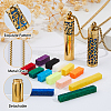 2Pcs 2 Styles Stainless Steel Perfume Bottle Necklaces NJEW-FH0001-29A-4