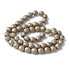 Electroplated Synthetic Non-magnetic Hematite Beads Strands G-S382-01G-4