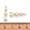 Brass Micro Pave Cubic Zirconia Pendants X-KK-N261-118C-G-3