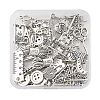 54Pcs 9 Styles Sewing Theme Tibetan Style Alloy Pendants TIBE-FP0001-06-1