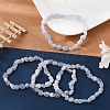 Natural Blue Lace Agate Bead Stretch Bracelets BJEW-K213-37-1