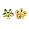Brass Micro Pave Cubic Zirconia Pendants CU-CBA3D67-06G-3