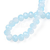 Two-Tone Imitation Jade Glass Beads Strands GLAA-T033-01A-05-4
