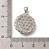 Brass Pave Natural White Shell Carved Cat Pendants KK-Z091-08P-03-3
