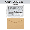 Rectangle 201 Stainless Steel Thermal Transfer Wallet Card DIY-SD0001-90D-2