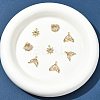 8Pcs 4 Styles Brass Micro Pave Cubic Zirconia Pendants KK-FS0001-96-7