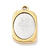 304 Stainless Steel Pendants STAS-F303-B09-1