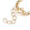 Adjustable 304 Stainless Steel Curb Chain Finger Rings RJEW-JR00335-3