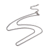 Non-Tarnish 201 Stainless Steel Box Chain Necklace for Men Women LS-NJEW-P268-A28-1X5-1