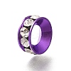 Brass Rhinestone Spacer Beads KK-M313-44A-2