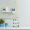 3-Tier 4-Grid Transparent Acrylic Minifigures Organizer Dispaly Case with Wood ODIS-WH0004-03B-7