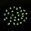 Glow in the Dark Luminous Transparent 8/0 Glass Seed Beads SEED-YWC0001-01G-7