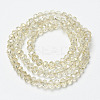 Electroplate Transparent Glass Beads Strands LS-EGLA-A034-T4mm-H03-2